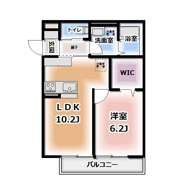 仮称HEIMMAISON中田本町Bの間取り