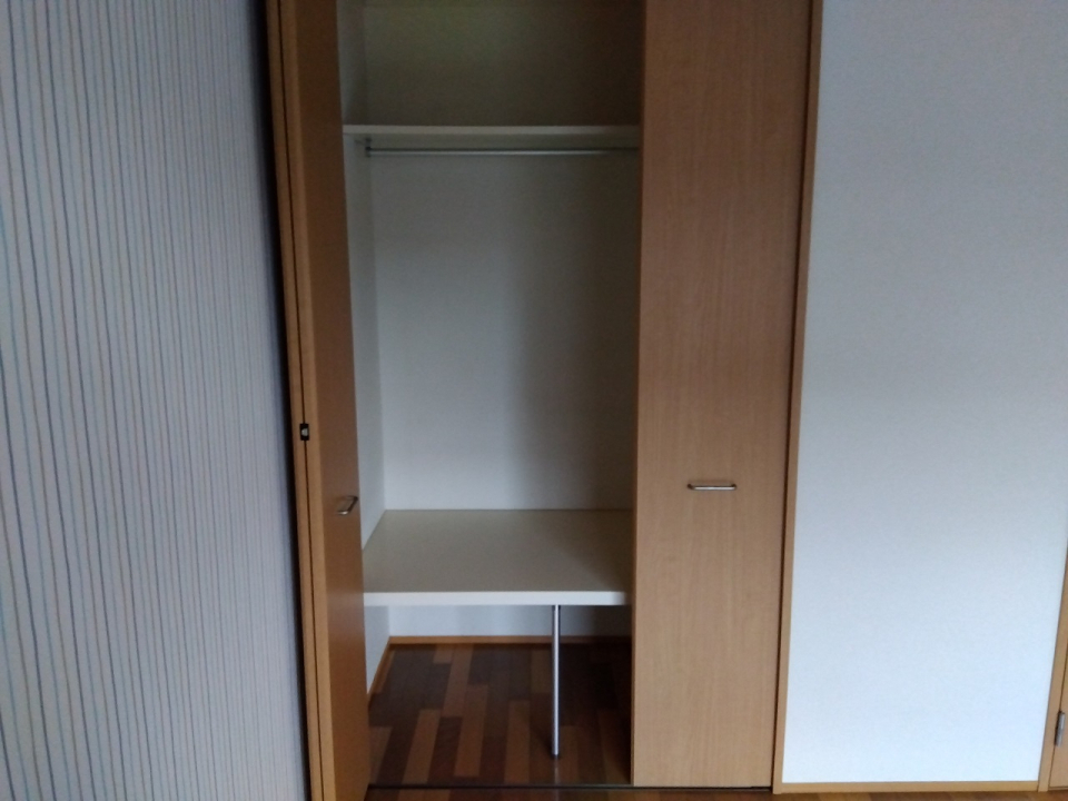 クロゼット完備で収納も充実。