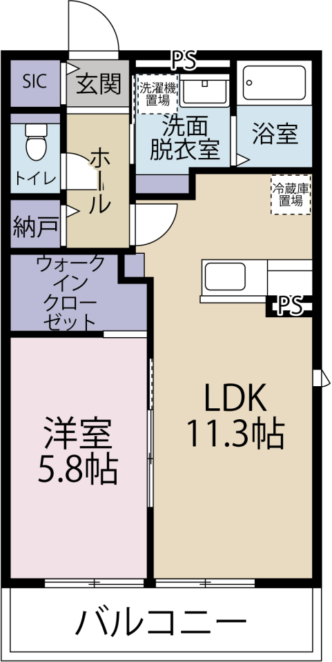aruROOM高林の間取り