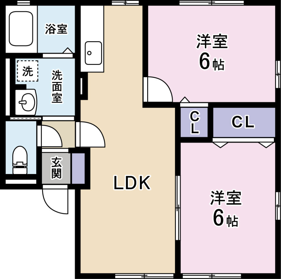 コーポ南Ⅱの間取り