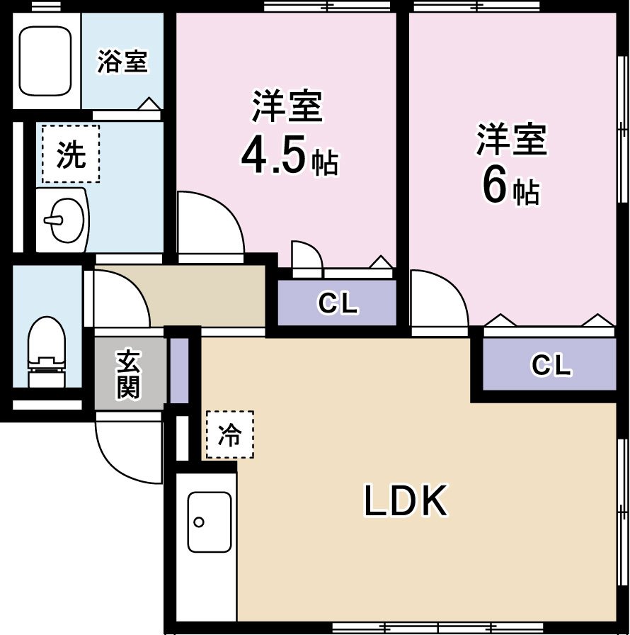 ウィンフォークEの間取り