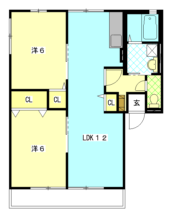 大岩B4の間取り