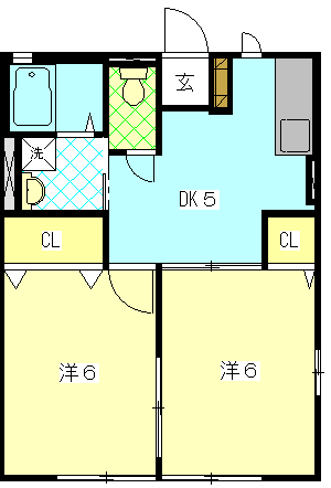 アンダール末広の間取り