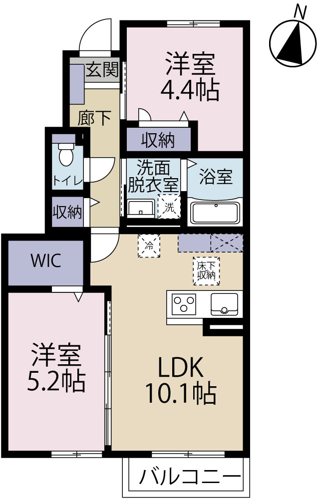 セレーネTMの間取り
