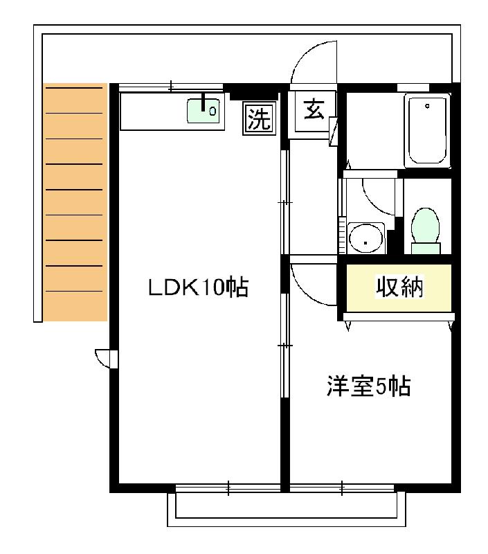 ハーモニー沓谷の間取り