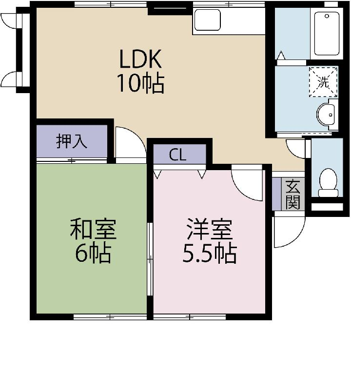 ウィンフォークAの間取り