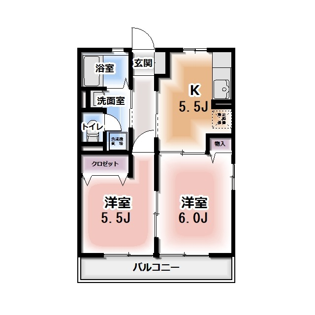 クレセールメゾンAの間取り