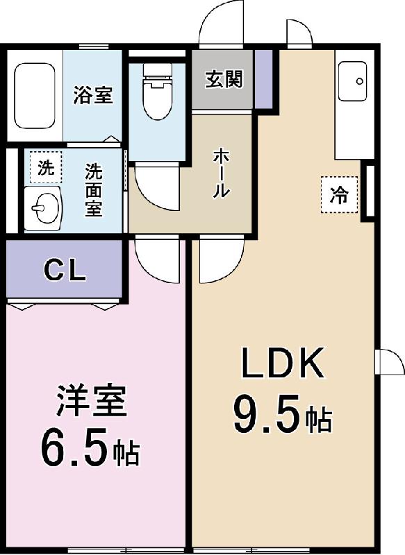 レスポワールBの間取り