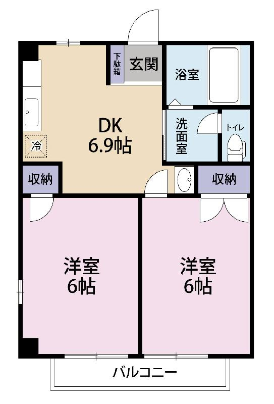 ファミールFujiBの間取り