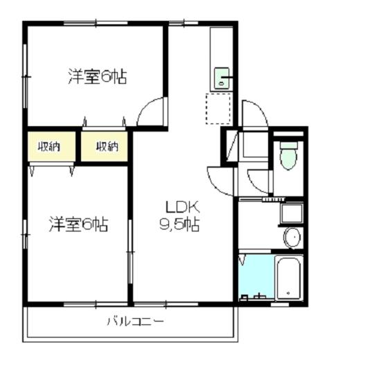 メゾンド前田Cの間取り