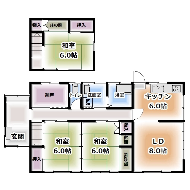 桜町2丁目戸建の間取り