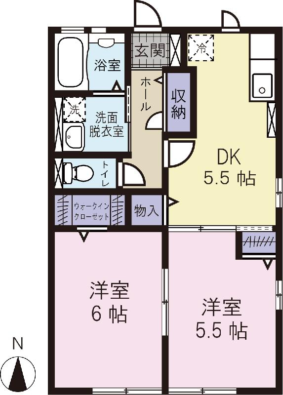 ベルドミールK`sの間取り
