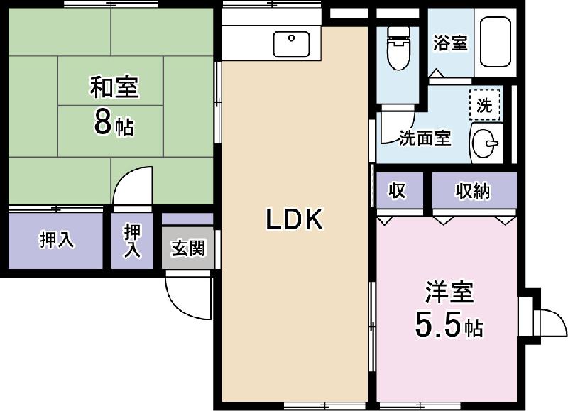 ハイム鳥谷の間取り