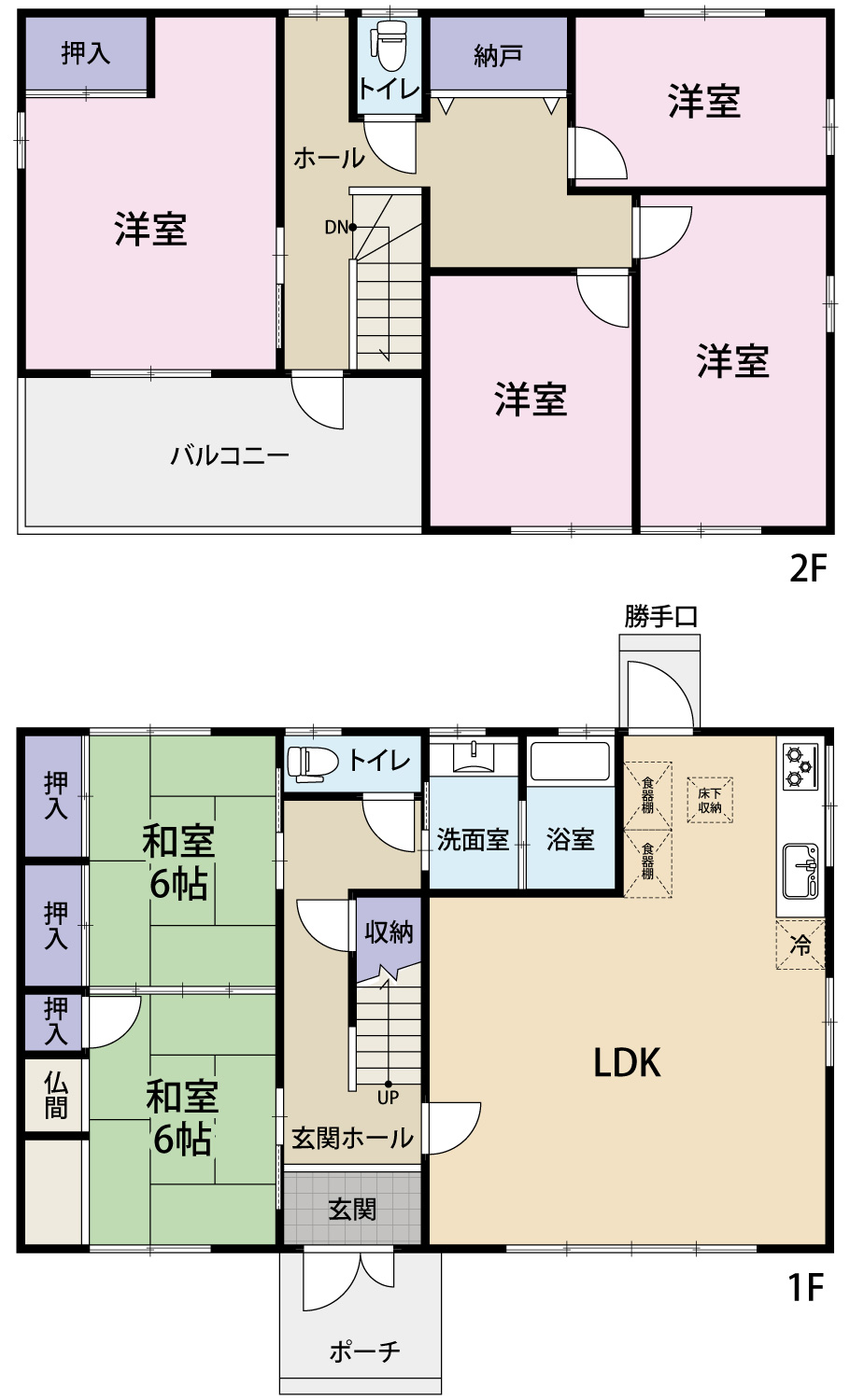 鷲津戸建の間取り