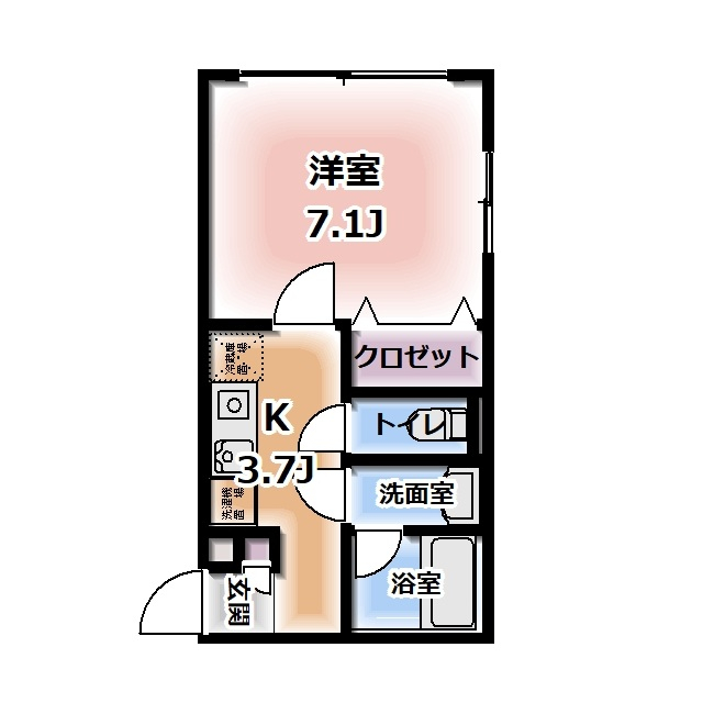 コンフォート中田の間取り