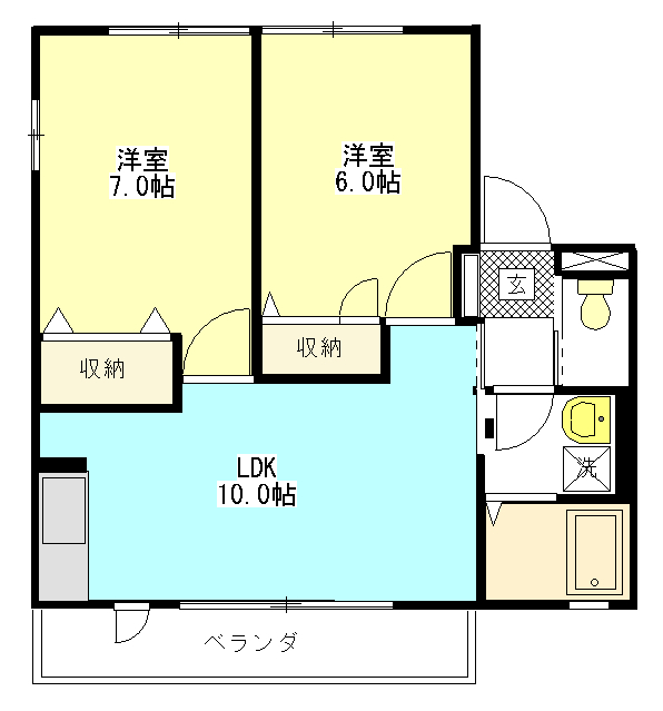 ファミール狐ヶ崎の間取り
