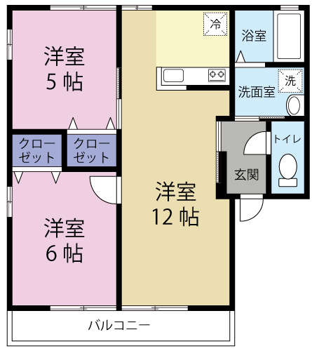 レトアRainBow　Bの間取り