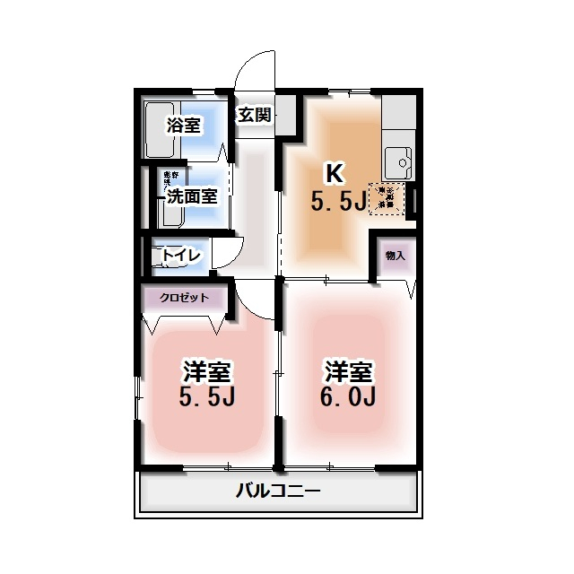 フジハイツAの間取り