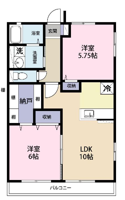 コンフォートウチヤマの間取り