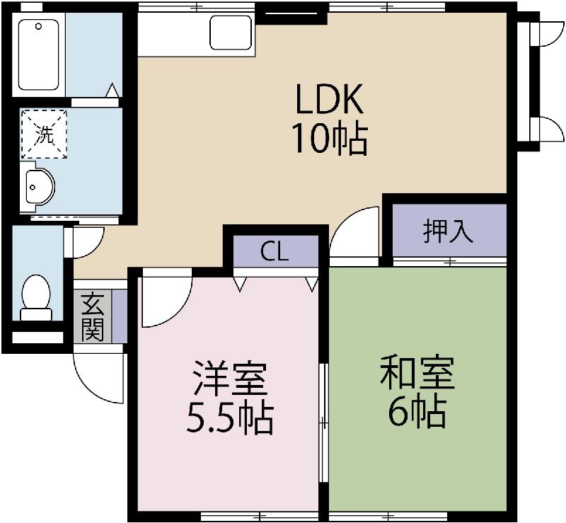 ウィンフォークCの間取り