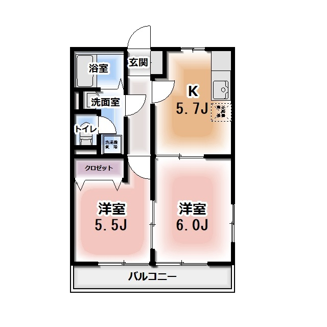 渚Aの間取り