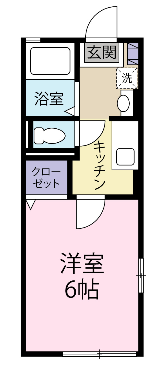 エスコート竹原Bの間取り