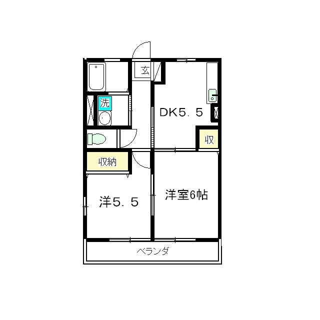フジハイツAの間取り