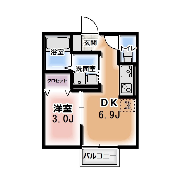 セジュール小黒の間取り